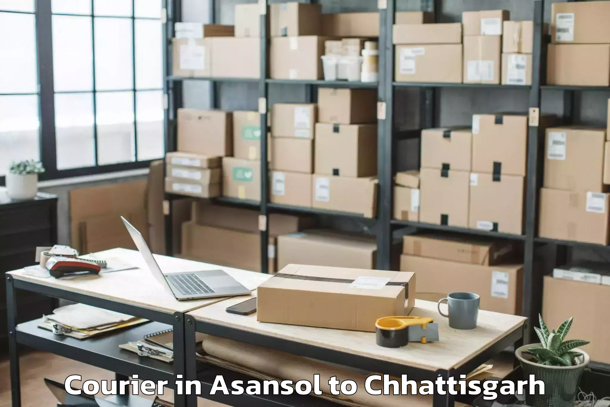 Asansol to Chhuikhadan Courier Booking